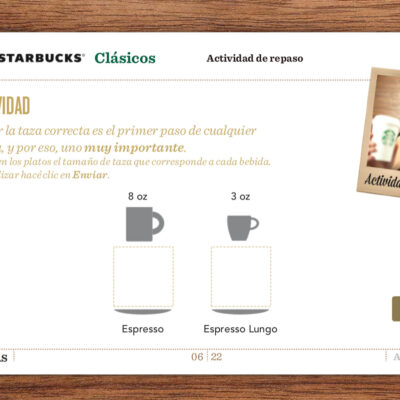Starbucks e-learning simulacion